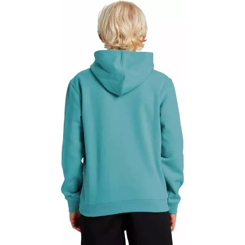 Sudadera Quiksilver big logo turquesa Junior