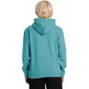 Suéter Quiksilver big logo turquesa Junior
