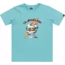 Maglietta Quiksilver One Last Surf Marine Blue Junior