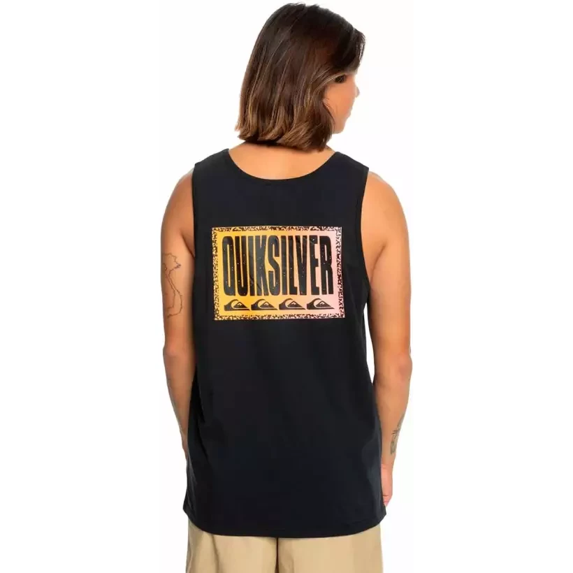 Tee Shirt quiksilver Long Fade black