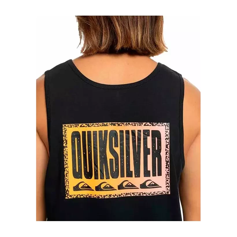 T-shirt Quiksilver Long Fade black