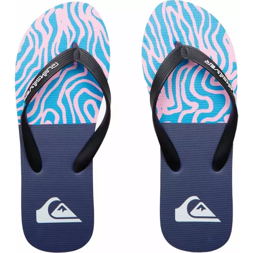 flip-flops Quiksilver Molokai Art Black/Blue/Pink