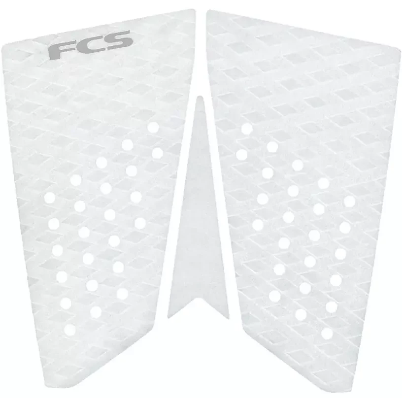 Grip de surf FCS T3 Fish Eco White Cool grey