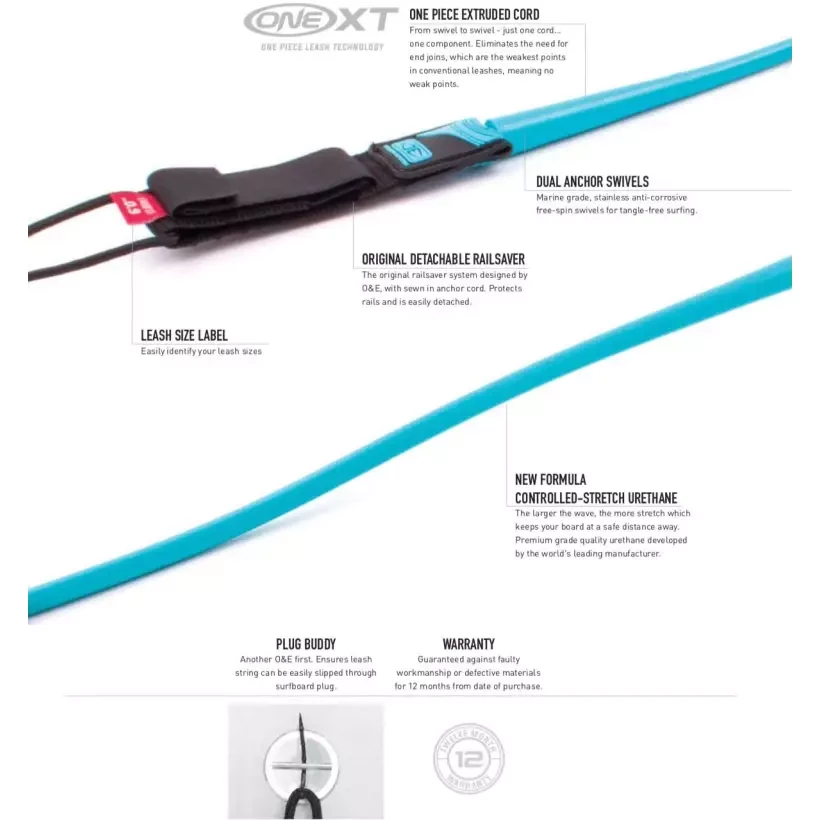 Leash Ocean & Earth Comp One XT Allround/Comp Lime