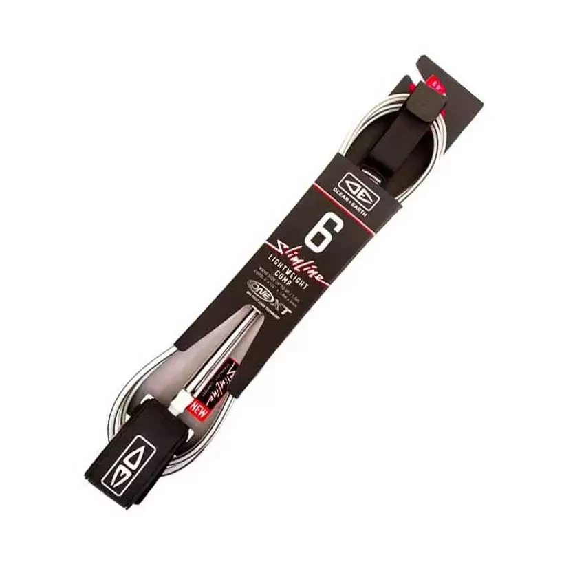 Ocean & Earth SLIMLINE Comp Leash Black/White