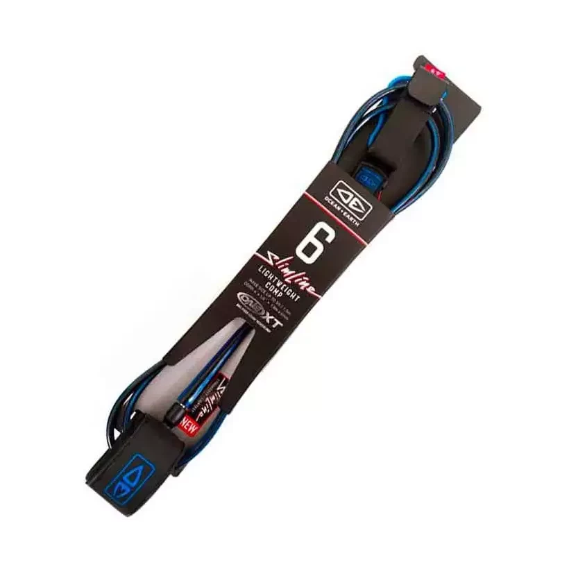 Leash Ocean & Earth SLIMLINE Comp Leash Black/Blue