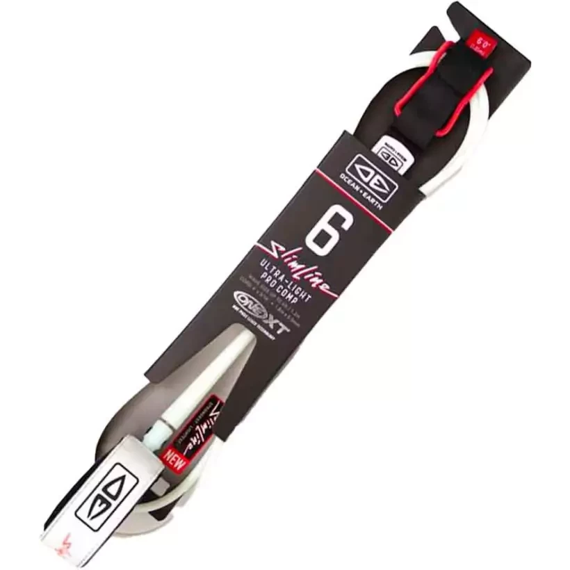 Ocean & Earth SLIMLINE Pro/Comp Leash White