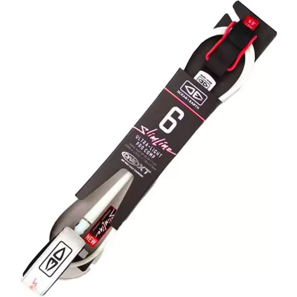 Leash Ocean & Earth SLIMLINE Pro/Comp White