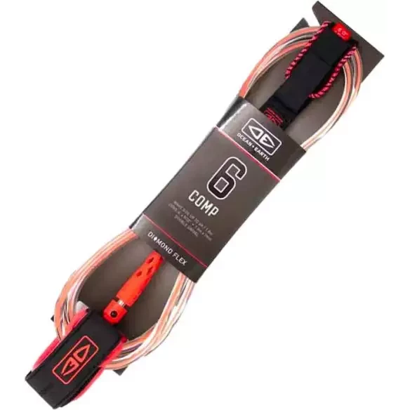 Ocean & Earth Diamond Flex Comp Leash Coral