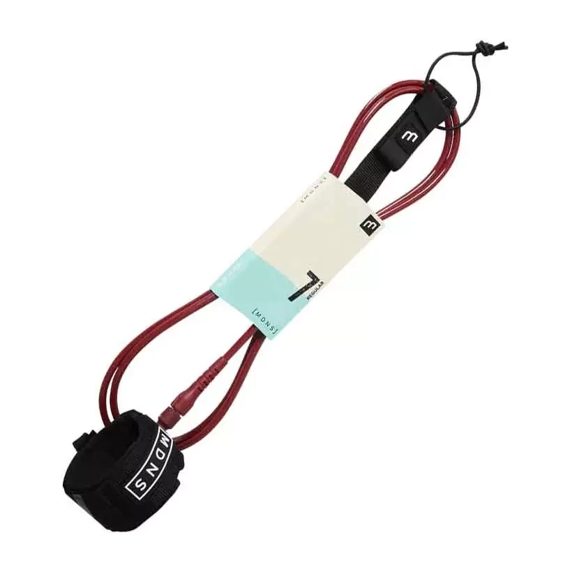 MDNS Longboard Leash Ankle Garnet