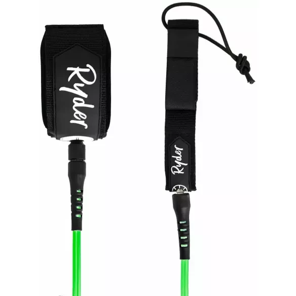 Ryder Surfboard Leash Lime