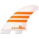 Quilhas surf FCS II Julian Wilson AirCore White/Orange