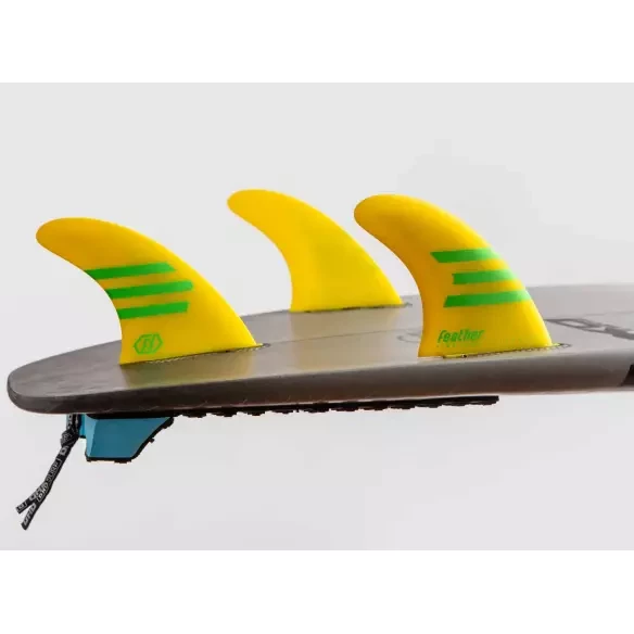 Quilhas surf Feather Ultralight Epoxy HC Click Tab Yellow