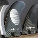 Quillas Endorfins KS1 Tri-Fin Dual Tab Black