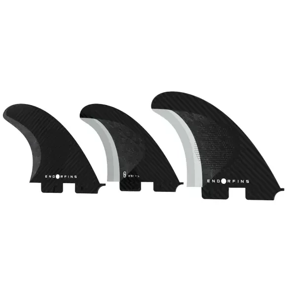 Quilhas surf Endorfins KS1Tri-Fin Dual Tab Black