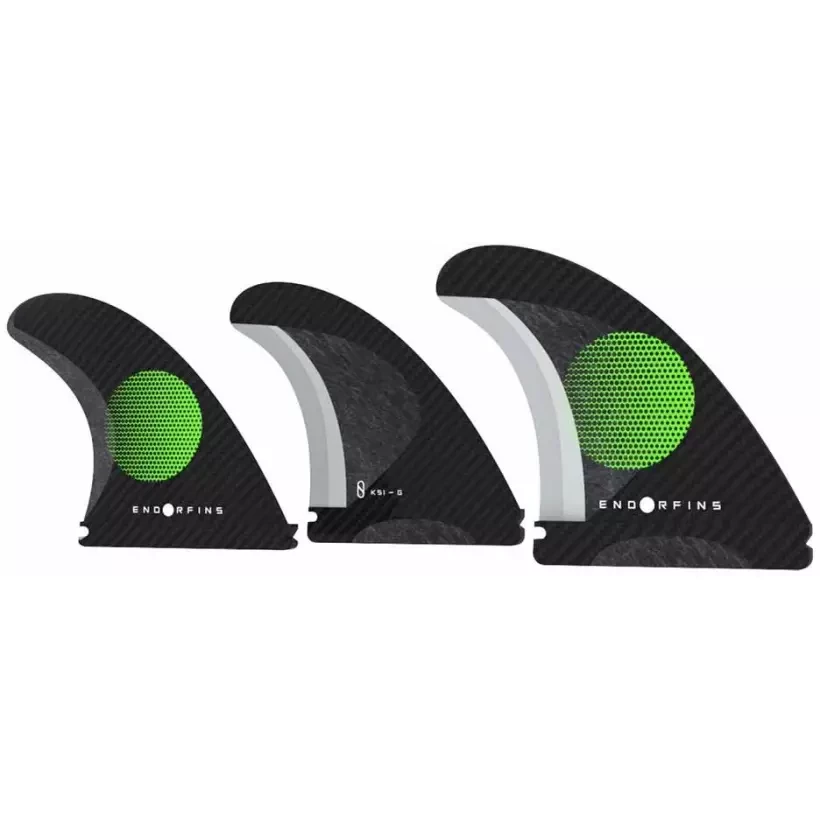 Quillas Endorfins KS1 Tri-Fin Black/Green