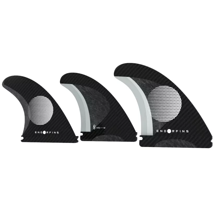 Quilhas surf Endorfins KS1Tri-Fin Black/White