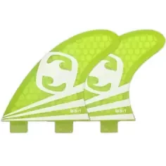 Mundo-Surf MS-1 Corelite quad rear fins Yellow