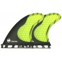 Quilhas Mundo-Surf MS-1 Carbon quad rear Single Tab Yellow