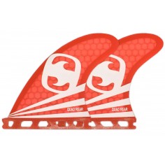 Dérive arrières quad Mundo-Surf MS-1 Corelite Single Tab Red