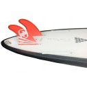 Pinne surf posteriore quad Mondo-Surf MS-1 Single Tab Red