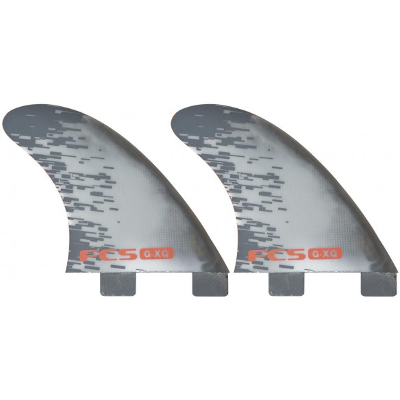 Ailerons de surf FCS PC Quad Rear Smoke/Red