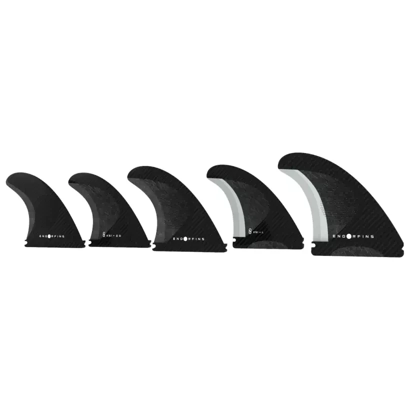 Ailerons de surf Endorfins KS1 Tri-Quad Black