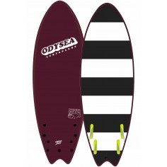 Prancha de surf softboard Catch Surf Skipper Quad Maroon