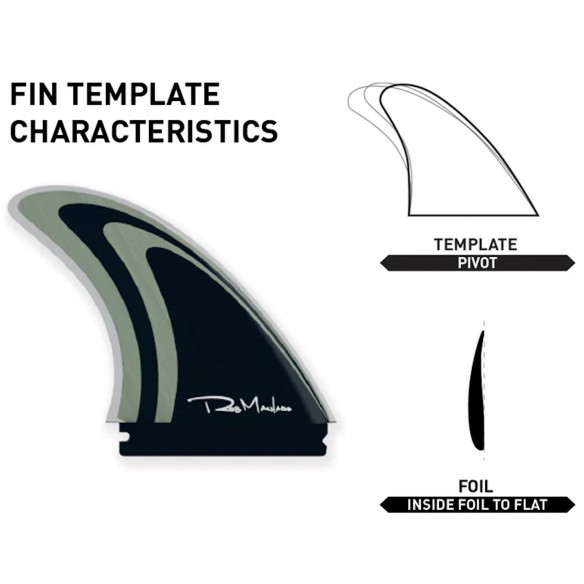 Pinne surf Firewire Machado 2+1 Fin Set