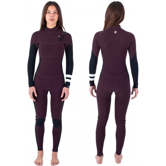 Muta surf Hurley Plus 3/2mm Womens BLACK/MAHOGANY