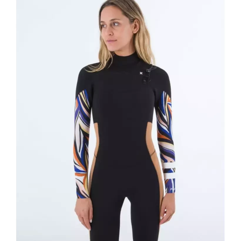 Muta surf Hurley Plus Womens 4/3mm Printed Aurora Green