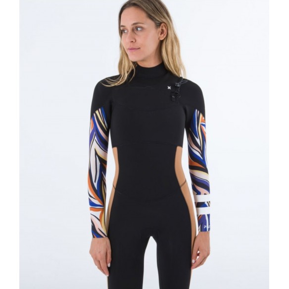 Muta surf Hurley Plus Womens 4/3mm Printed Aurora Green