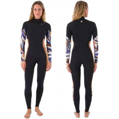 Wetsuit Hurley Plus Womens 4/3mm Printed Aurora Green