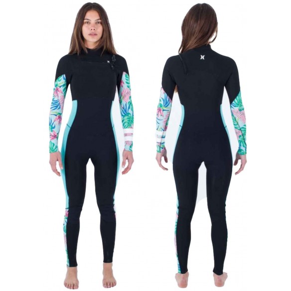 Combinaison Hurley Plus Womens 4/3mm Printed Java Tropical