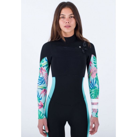 Neopren Hurley Plus Womens 4/3mm Printed Java Tropical
