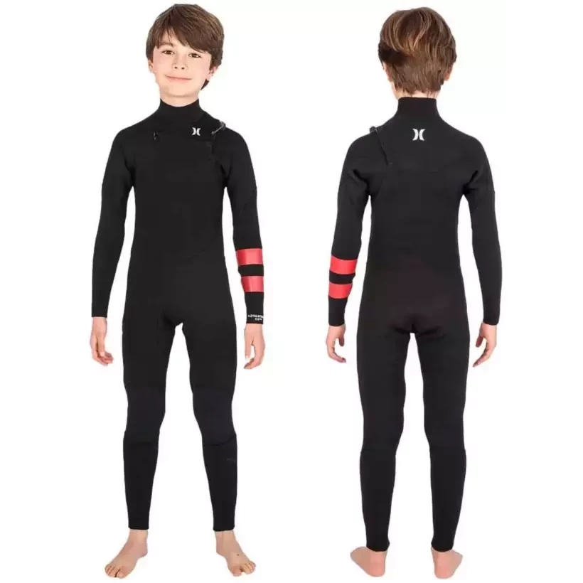 Wetsuit Hurley Advantage Kids 4/3mm Black/Red