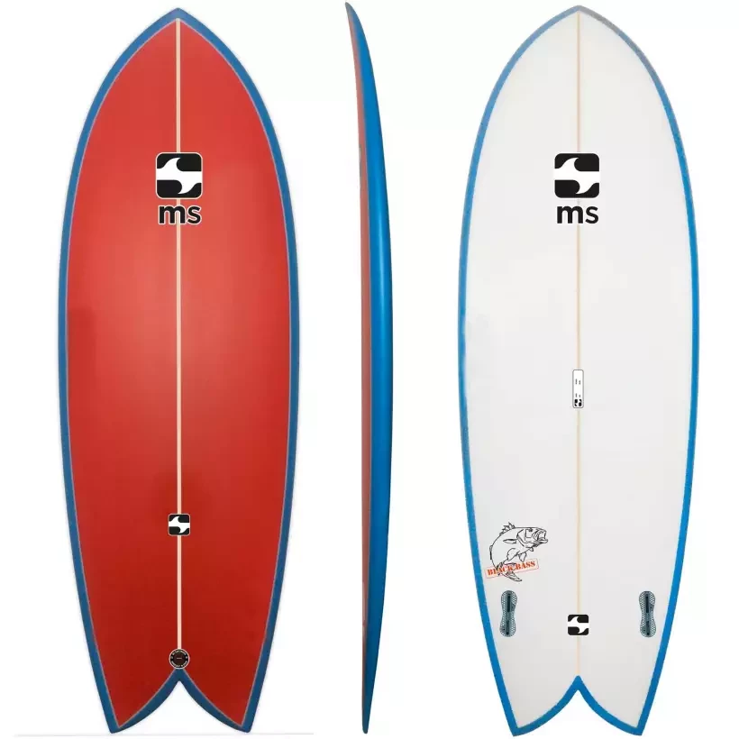Planche de surf Retro Fish MS Black Bass Retro Twin