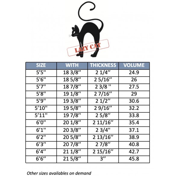 Tabla de surf MS Lazy Cat CFE