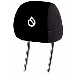 SurfLogic Black Car Headrest Cover