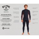 Wetsuit Billabong Absolute Natural 5/4mm CZ Black