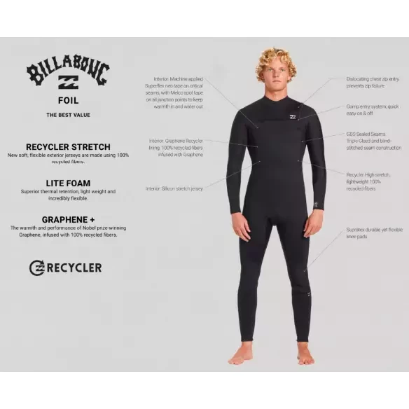 Combinaison Billabong Foil 5/4mm CZ Black