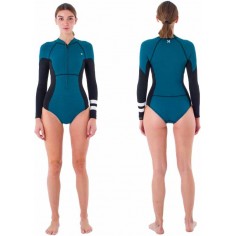 Combinaison Hurley Women Advantage texture 2mm Black/Sky Blue