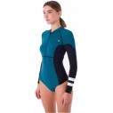 Fato Surf Hurley Women Advantage texture 2mm Black/Sky Blue