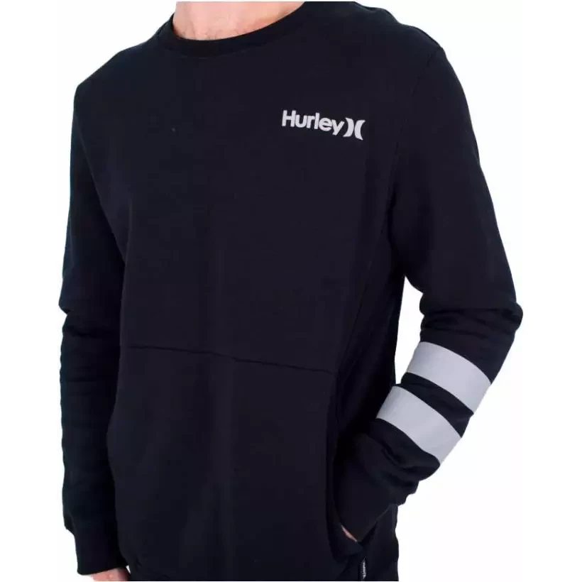 Sudadera Hurley Oceancare crew Black