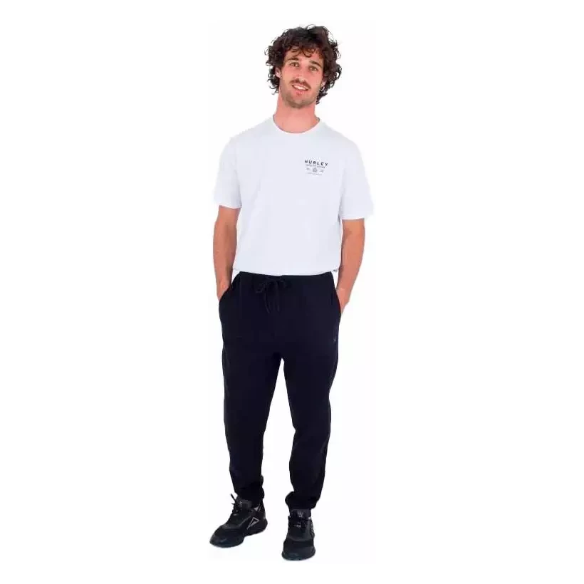 Calça de moletom Hurley Solid Fleece jogger Black