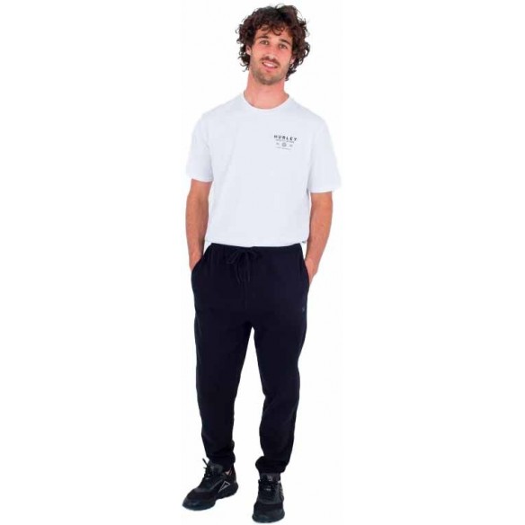 Calça de moletom Hurley Solid Fleece jogger Black