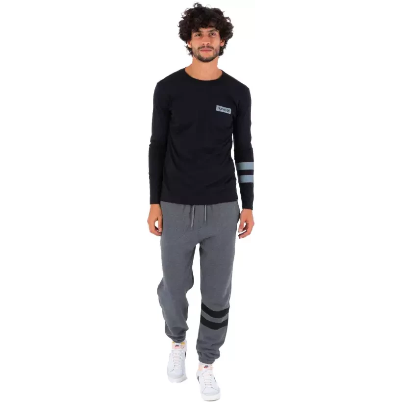 Langärmeliges T-Shirt Hurley Oceancare Black Party