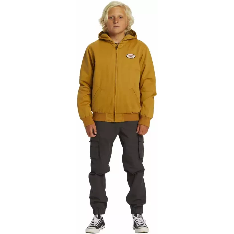 Casaco Quiksilver let´s go to school Youth Bone brown