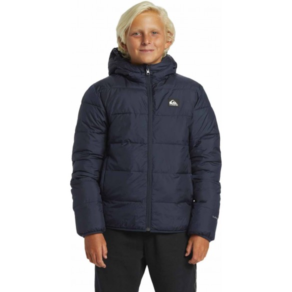 Casaco Quiksilver Scaly Reversible Dark Navy Brown