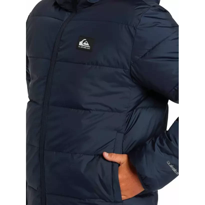Jacket Quiksilver Scaly Reversible Dark Navy Brown